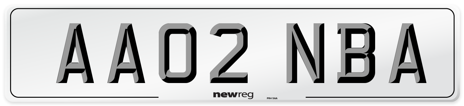 AA02 NBA Number Plate from New Reg